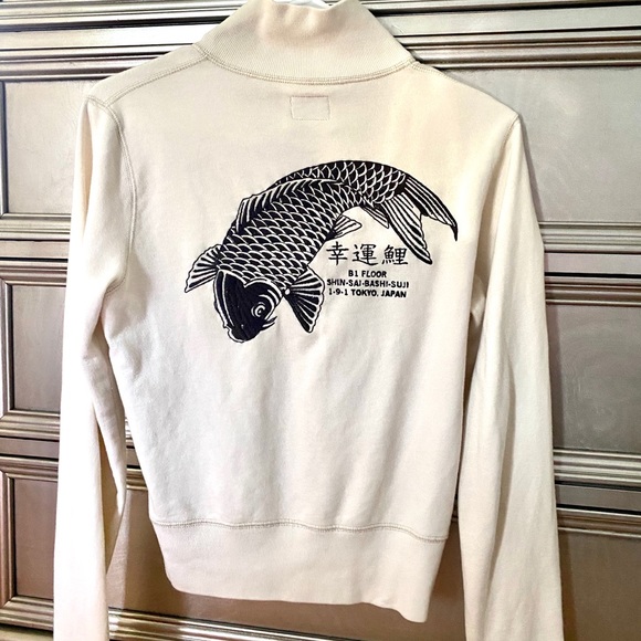 Lucky Brand Jackets & Blazers - Vintage Lucky Tokyo koi fish jacket sweater